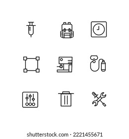 simple black line app icon