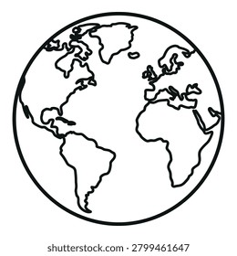 Simple black line drawing