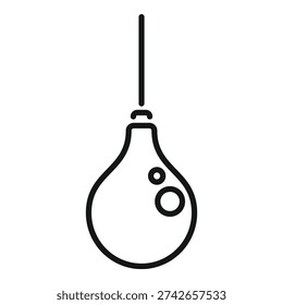 Simple black line drawing of an erlenmeyer flask, representing science and research