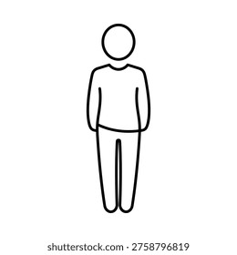 Simple black line drawing
