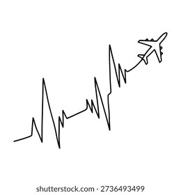 Simple Black Line Of Hand On White Background With Minimalist Style kitchen utensil cooking tool
