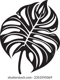 simple black line leaf vector, isolated, growth icon, nature icon