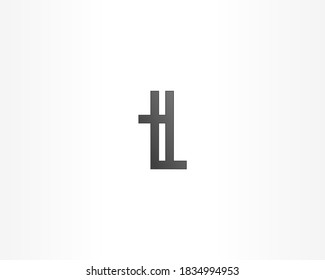 Simple black line square logo vector. Universal Icon
