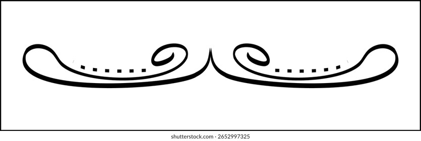 "Simple black line vector for Valentine’s, birthdays, Mother’s Day, and celebration products. Swirl monogram for labels, web, and packaging."