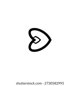 Simple Black Logo Emblem on White Background Illustration Graphic Design Element