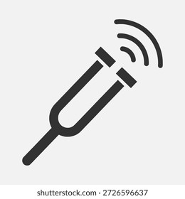 Icono de micrófono negro simple con ondas de señal inalámbricas