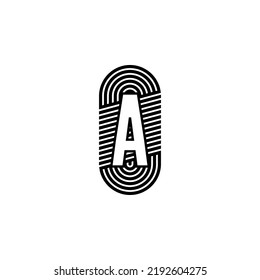 Diseño de una carta simple en negro