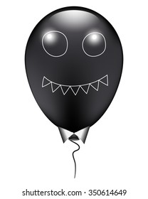 Simple black monster balloon Dracula