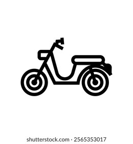 
simple black motorbike icon, perfect for your needs