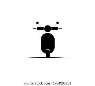 Simple black motorcycle icon design