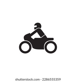 simple black motorists icon design template