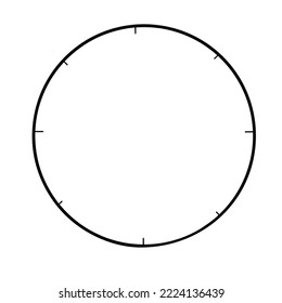 Una regla simple de contorno negro
