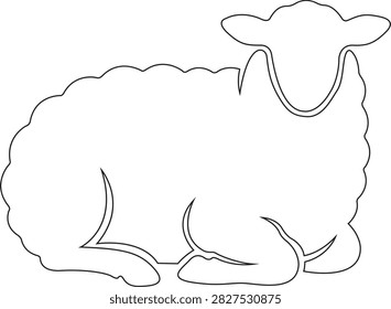 A simple black outline