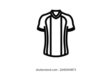 Simple black outline style Jersey icon design