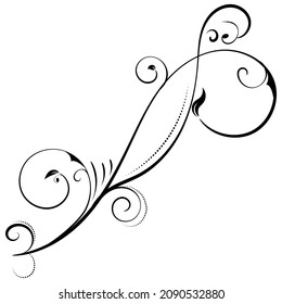 Simple black pattern with monograms