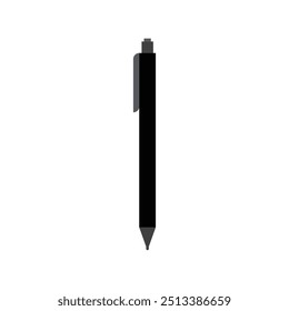 ein einfacher schwarzer Stift, der aufrecht steht