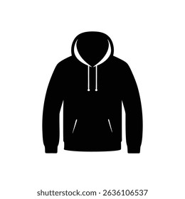 Simple Black Pullover Hoodie Design