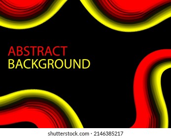 simple black red and yellow abstract background design