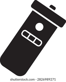 Simple black remote control icon featuring a play button for media devices