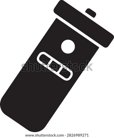 Simple black remote control icon featuring a play button for media devices