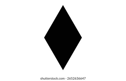 simple black rhombus shape design.