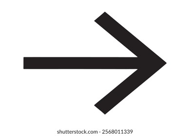 Simple black right-pointing arrow graphic for website navigation.