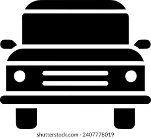 Silueta negra simple de un coche