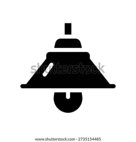 Simple black silhouette of a ceiling light on a white background, representing lighting or illumination.