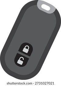 Einfache schwarze Smart Key-Illustration