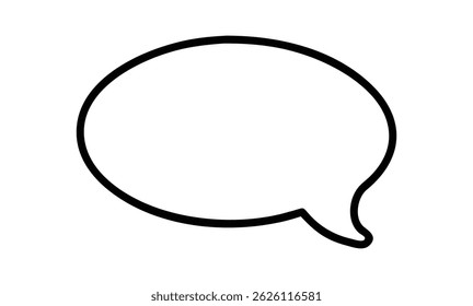  Simple Black Speech Bubble Vector Graphic