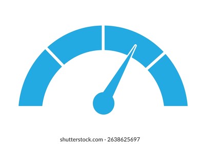 Simple Black Speedometer Icon graphic design