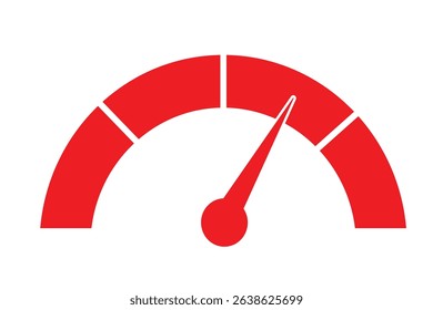 Simple Black Speedometer Icon graphic design
