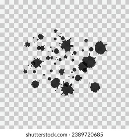 simple black splash vector design.