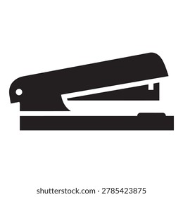 A simple black stapler office supply for binding papers together