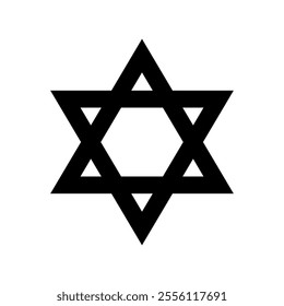 Simple black Star of David