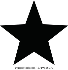 Simple black star design against a white background a striking silhouette