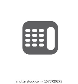 Simple Black Telephone Design Element