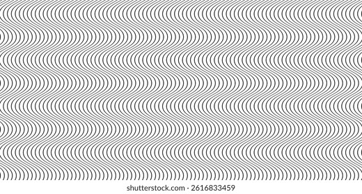 simple black thin line smooth wave pattern.