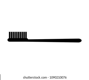 Simple black toothbrush