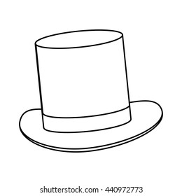 Magic Top High Hat Line Art Stock Vector (Royalty Free) 435156268 ...