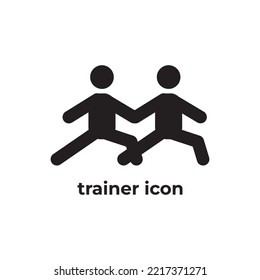 simple black trainer icon design template