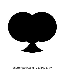 A simple black tree logo. The entire logo is made of circles only.