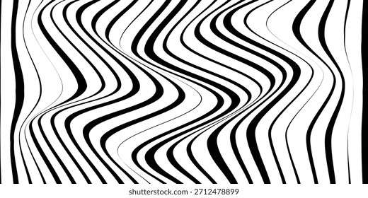 simple black tweak line wave pattern art for banner poster background.