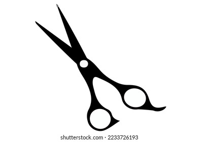 simple black scıssor vector barber