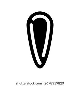 Simple black vector icon with a theme feminine pad