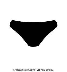 Simples ícone de vetor preto com um tema mulheres lingerie