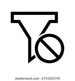 Simple black vector icon with a theme filter