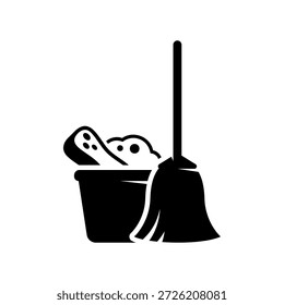 Icono de Vector negro simple con un tema de limpieza
