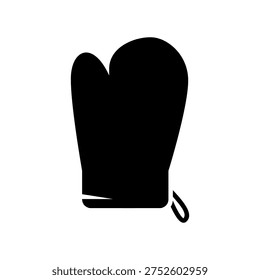 Simple black vector icon with a theme potholder