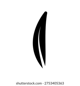 Simple black vector icon with a theme tarragon